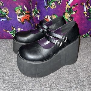Demonia Kera-08 Platform Maryjanes Size 8
